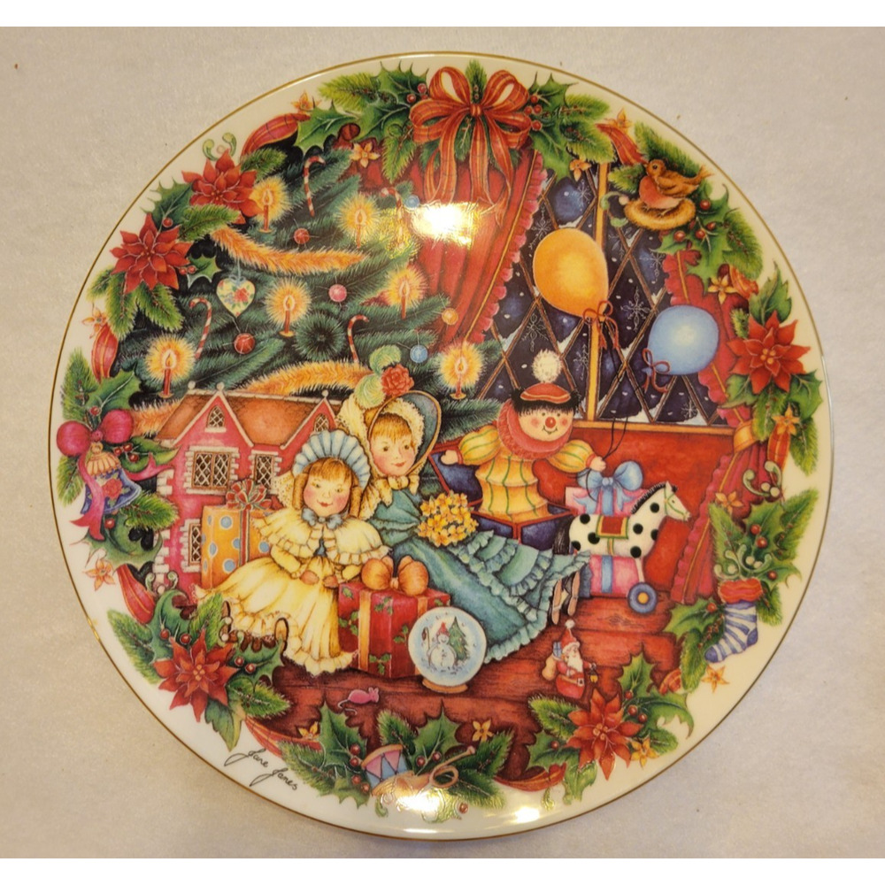 Vtg 1994 Royal Doulton Home‎ For Christmas by Jane James Decor Collectible Plate